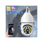 product_image_name-Panoramic-1080P Wireless 360 Rotate Auto Tracking Bulb Camera Light Wifi PTZ I P Cam - White-3
