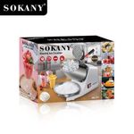 product_image_name-Sokany-Electric Ice Crusher Machine Electric Shaved Ice Grill Machine Smoothie Machine for Home and Commercial Us- Silver-3