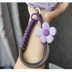 product_image_name-Generic-Soft Purple Flower Charm Keychain – Aesthetic Wrist Lanyard-5