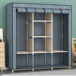 3 columns portable fabric wardrobe