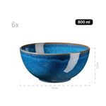 product_image_name-Generic-16 Piece Dazzling Blue Plates, Cups, Bowls Side Plate Dinnerware Set - Blue-4