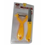 product_image_name-Generic-Fruit Knife,Vegetable, Potato Peeler in Orange - Cutlery Set-2