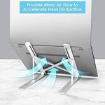product_image_name-Generic-7 Level Adjustable Portable Laptop Stand - Silver-2