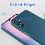 product_image_name-Samsung-Galaxy A24 Luxury Soft Rubber Liquid Silicone Skin Touch Feel Cover Case Blue-2