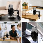 product_image_name-Generic-Rearview Mirror Phone Holder for Car, 360° Rotating Car Phone Holder, Multifunctional Rear View Mirror Phone Holder GPS Car Phone Mount for All Smartphone Car Phone Stand-7