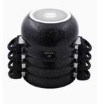 product_image_name-Life Smile-4 Layer  Granite Coated Stockpot Couscoussier Steamer Saucepans - Black.-3