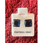3xl Blue Square  Studs