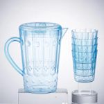product_image_name-Generic-Best Plastic Water and Juice Jug 2 L with 6 Pcs Glasses for Water & Juice Serve Jug & BPA Free Plastic Green Color Jug-5