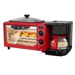 product_image_name-Hoffmans-3 In 1 Home Breakfast Machine Maker Coffee Frying Pan Bread -Black&Red-2