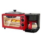 product_image_name-Hoffmans-3 In 1 Home Breakfast Machine Maker Coffee Frying Pan Bread -Black&Red-4