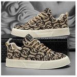 product_image_name-GALUIN-Men's Fashion Casual Sneakers - Dark Brown-3