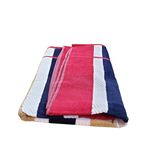 Large cotton towel - Marooo, white stripes 