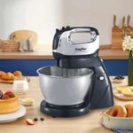 product_image_name-Sonifer-4L Electric Dough Hand Stand Mixer Food Processor With Bowl- Silver .-1