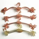 product_image_name-Generic-Set of 5 Decorative Metal Garment Hangers (Mixed Styles) -1