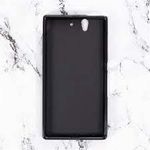 product_image_name-Generic-Sony Xperia ZL ,SP ,ZR ,ZQ ,A ,UL, L, C  Case, Scratch Resistant Soft TPU Back Cover Shockproof Silicone Gel Rubber Bumper Anti-Fingerprints Full-Body Protective Case Cover-Black-3