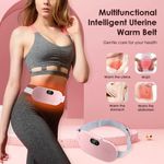 Period Pain Relief Heating Pad, Period Heating Belt Menstrual Cramp - Pink