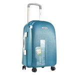 product_image_name-Generic-18 Inch PP Rolling Suitcase Single Lightweight Bag Hard Shell Travel Cabin Case Carry on Luggage Trolley Box With 4 spinner Wheels- Multicolor-1