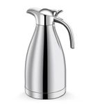 2L Stainless Steel Thermal Flask Jug Coffee Pot Vacuum Insulated Water Bottle-Silver