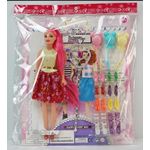 product_image_name-Generic-Factory Wholesale Stylish Soft Toy Dress-Up Doll with Long Braids Multiple Outfits and Shoes Changeable Model Toy for Unisex-3