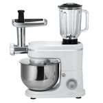 product_image_name-Hoffmans- Multi-functional 3 in 1 Meat Grinder Glass Blender Jar Kitchen Dough Stand Mixer Machine With Mixing Bowl And Pasta Sausage Attachments-2