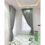 1.5 Metres (1 piece) White Gray for a patio sliding door and window Curtains 