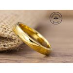 product_image_name-ring-Gold Courted Stainless Steel Engagement Promise Ring.  For Weddings -2