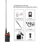 product_image_name-Baofeng-1 Piece Of UV-5R Ham Two Way Radio Dual Band 144-148/420-450Mhz Handheld Walkie Talkie Long Range 1800mAh Li-ion Battery-8