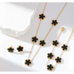 product_image_name-Generix-3 pcs Designer-clover necklace set-1