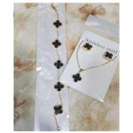 product_image_name-Generix-3 pcs Designer-clover necklace set-3