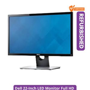 DELL Refurbished 22-Inch LED Monitor Full HD Display with VGA Cable and Power Cable