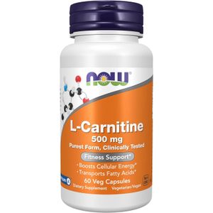 Now L-Carnitine 500mg, 60 Veg Capsules