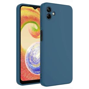 Samsung Galaxy A04 A04e Soft Rubber Liquid Silicone Case Cover Blue