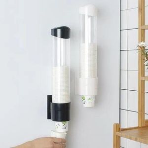 Wall mounted paper cup holder dispenser