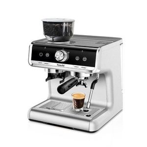 Saachi Cuppucino, Coffee Maker With Grinder  And 15 Bar Espresso Pump, Silver.