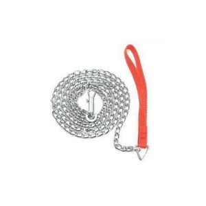 Dog Chain With Red Handle- Medium