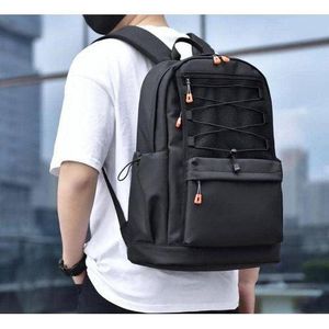 Well Designed Waterproof Backpack With USB Port-Black and Grey