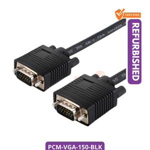 Universal Ultra HD 1.5m VGA Cable PCM-VGA-150-BLK New Black