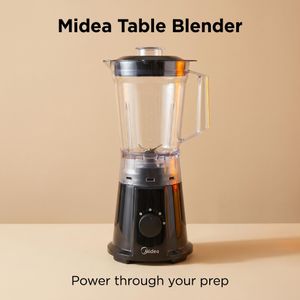 Midea 2 In 1 Blender 1.5L And Grinder 200ml (BL1197A)- 600watts- Black.