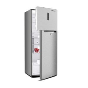 Geepas 500liters Double Door Refrigerator - Digital Temperature Control Quick Cooling & Long-lasting Freshness, Recessed Handle, Low Noise, Low Energy Consumption, Defrost Refrigerator -Grey