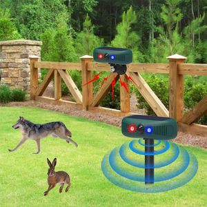 Yard Garden Solar Power Animal Repellent Device With Motion Cat Deterrent Outdoor Deer Repellent