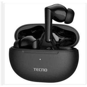 Tecno In Ear Buds 3- With Enc Tech - Long Up To 37 Hours Playback - Immersive Sound Black 