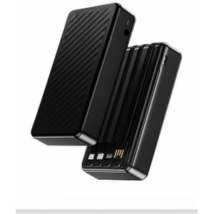 CALUS  P207 Max 20000mAh 12w Power Bank With In-built Cables2.1A Max Fast Charging 4 Built-in Charging Cables 4 Outputs Circut Protection Temperature Protection Automatic Power-off