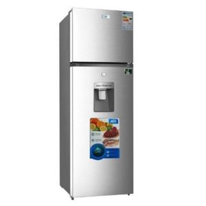 ADH 358 Litre Double Door Refrigerator With water Dispenser - Grey / Silver