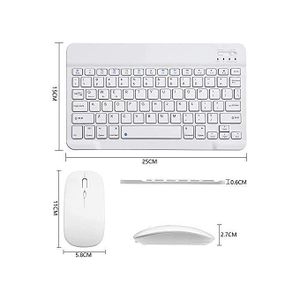 Other Wireless Bluetooth Keyboard And Mouse Set Rechargeable - White