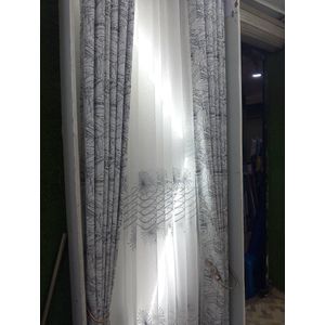 1.5 Metres (1 piece) Hexagon black for a patio sliding door and window Curtains 