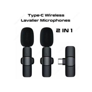 Dual Wireless Lapel Microphone With Type-C Interface