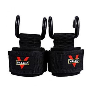 2Pcs lot Weight Lifting Hanger Hand Bar Wrist Straps Glove Weightlifting Strength Training Gym Fitness Support Lift Grip Belt Hook for bars and traction Valeo Power Lifting Hangers