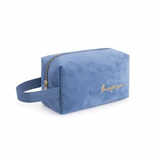 Makeup Bag Toiletry Bag Travel Cosmetic Velvet Cosmetic Storage Pouch Accessory Organizer Portable Multifunction Pencil Bag for Men and Women Portable Travel Toilet Bag 
