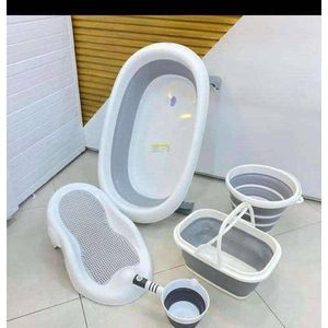 Foldable Baby Basin Set - Grey