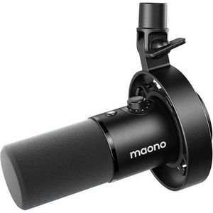 maono  Dynamic Microphone-XLR USB Podcast Recording Mic: for Studio Vocal Recording, Content Creation, Home Studio, Voiceover, with 192kHz/24bit, Noise Reduction, Mic Gain, Monitoring, Mute (PD300X) Audio, Mute Button, Link Software. For Streaming
